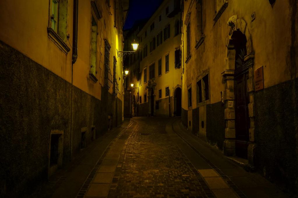 hallway between buildings